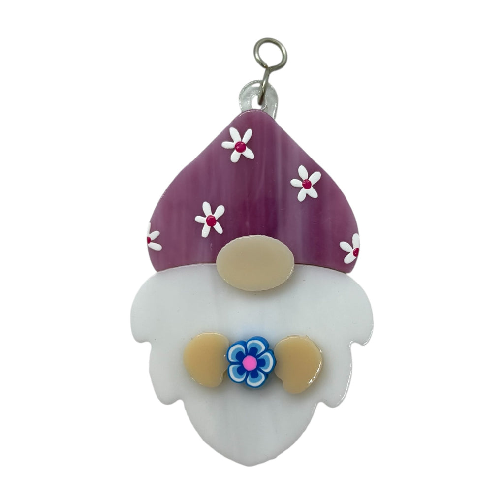 Glass Cover- Gnome / Spring Flowers