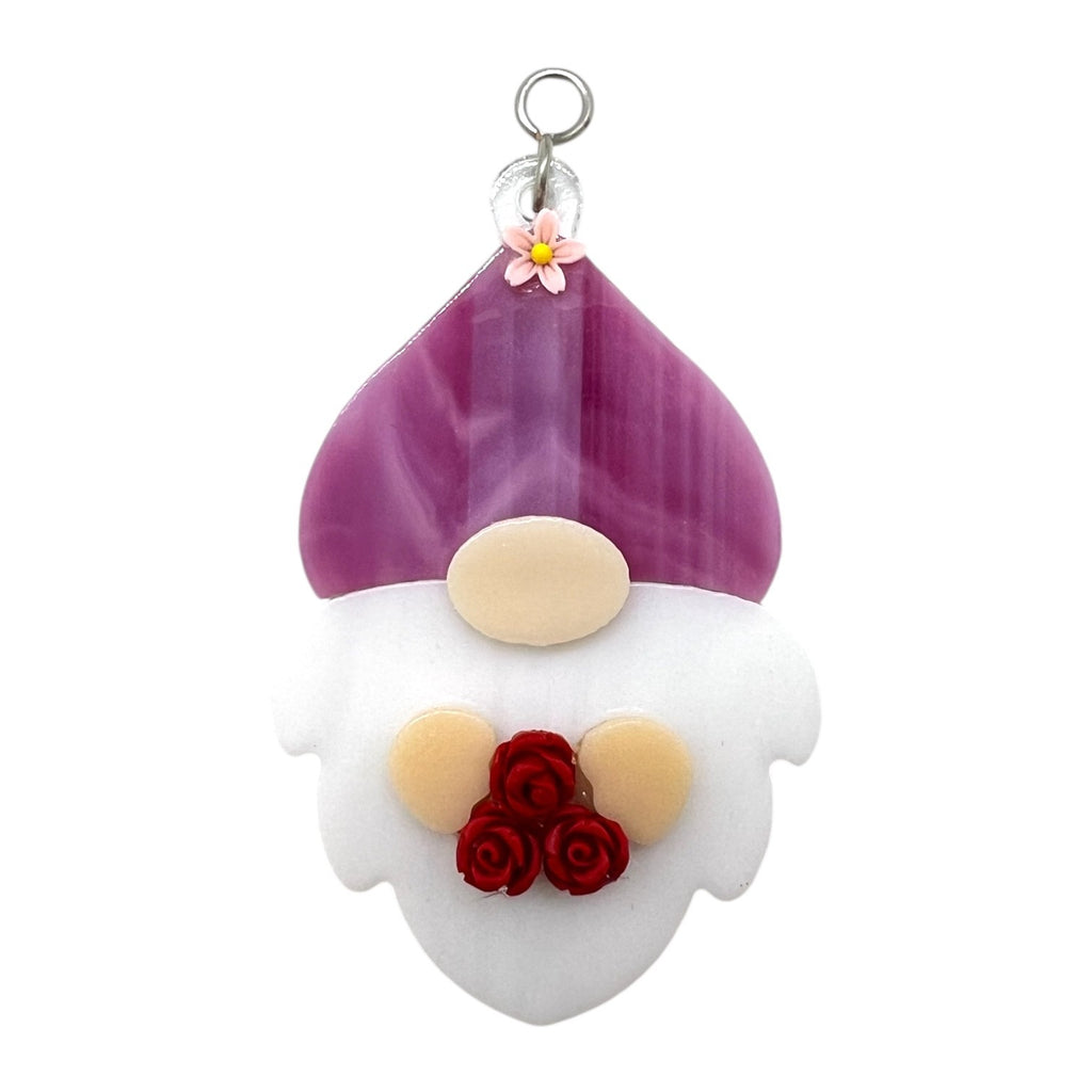 Glass Cover- Gnome / Spring Flowers