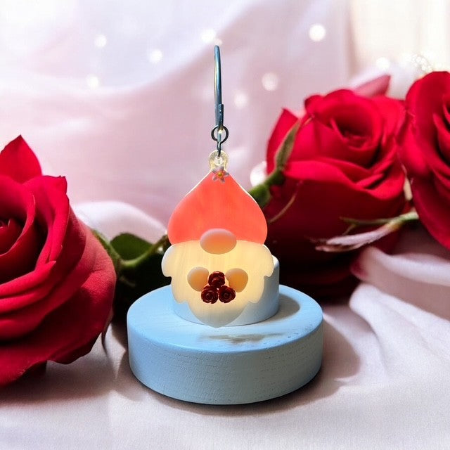 Glass Cover- Gnome / Spring Flowers