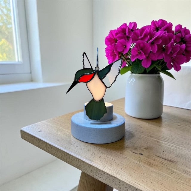 Glass Cover- Hummingbird (Ruby Throated)
