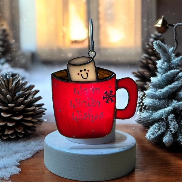 Glass Cover- Hot Cocoa Mugs
