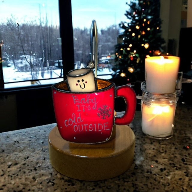 Glass Cover- Hot Cocoa Mugs