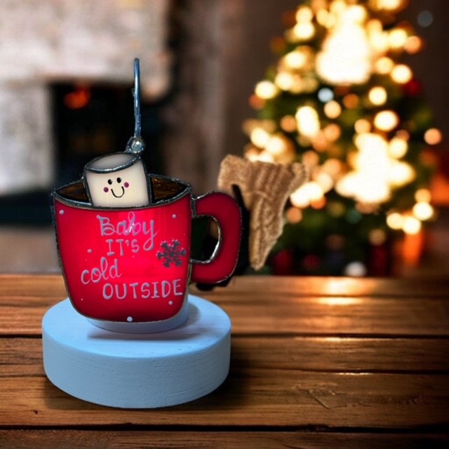 Glass Cover- Hot Cocoa Mugs