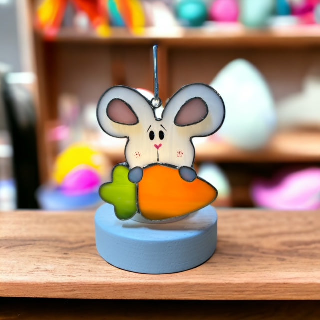 Glass Cover- Bunny and Carrot