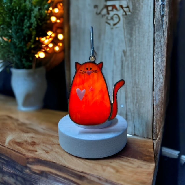 Glass Cover- I  ❤ My CAT