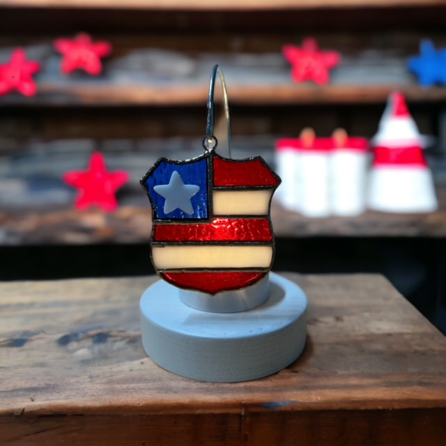 Glass Cover- Police USA Badge