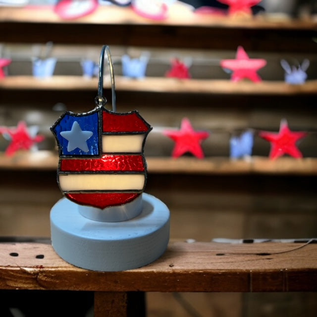 Glass Cover- Police USA Badge