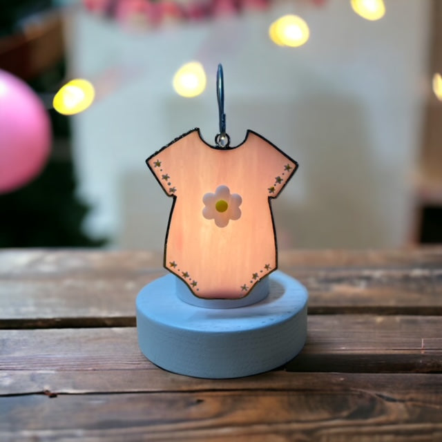 Glass Cover- Baby Girl Onesie