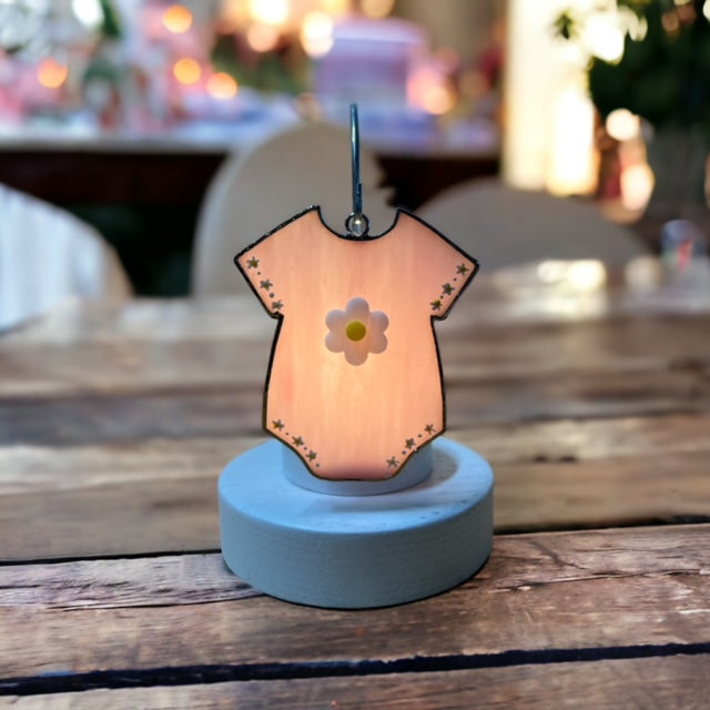 Glass Cover- Baby Girl Onesie