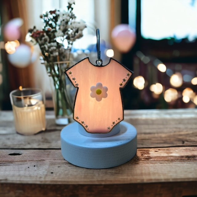 Glass Cover- Baby Girl Onesie