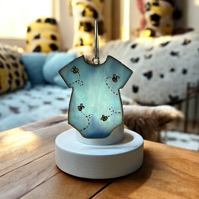 Glass Cover- Baby Boy Onesie (Dinosaur, Bumble Bee, Winnie the Pooh, Baseball)