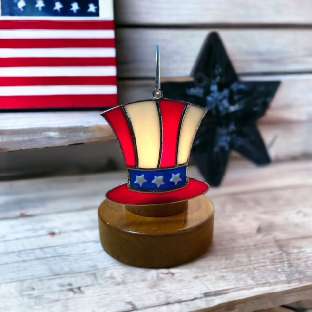 Glass Cover- American Patriotic HAT