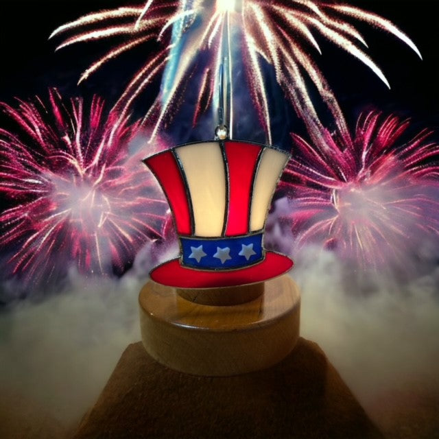 Glass Cover- American Patriotic HAT