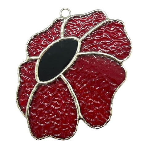 Glass Cover- Poppy Flower