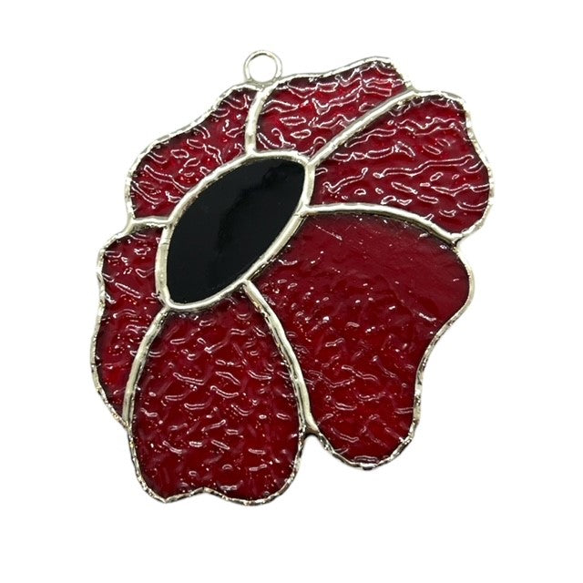 Glass Cover- Poppy Flower