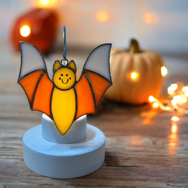 Glass Cover- Candy Corn BAT