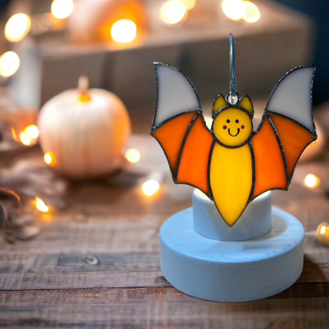 Glass Cover- Candy Corn BAT