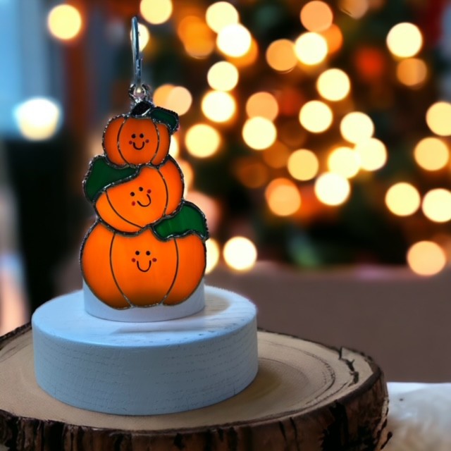 Glass Cover- Pumpkin Stack