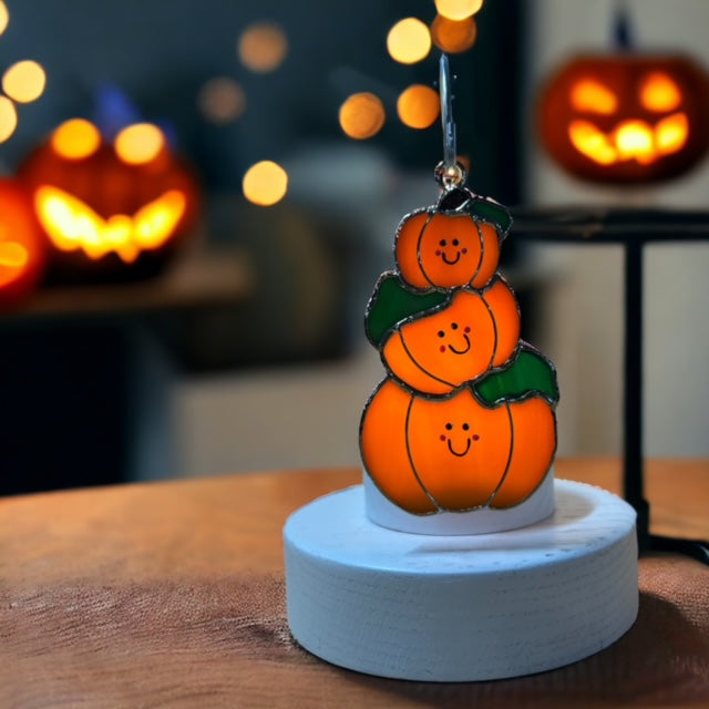 Glass Cover- Pumpkin Stack