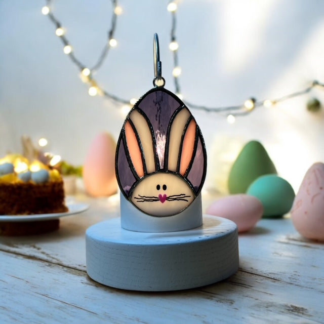 Glass Cover- Easter Egg and Bunny