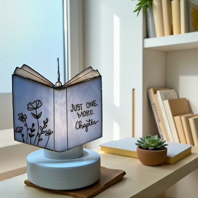 Glass Cover- BOOK, Just One More Chapter