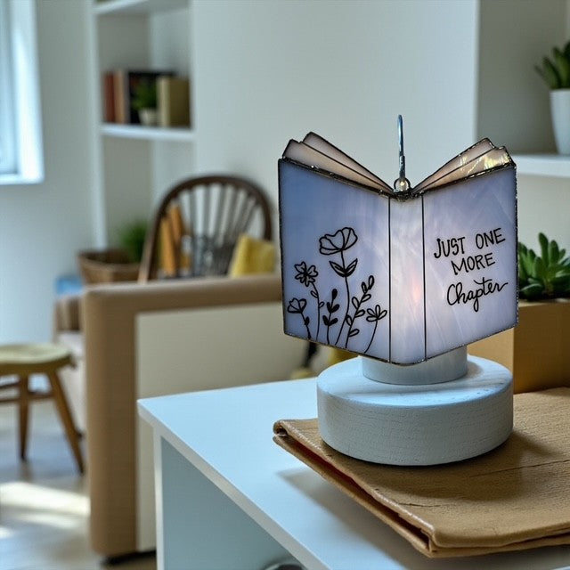 Glass Cover- BOOK, Just One More Chapter