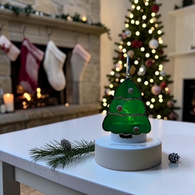 Glass Cover- Holiday Tree