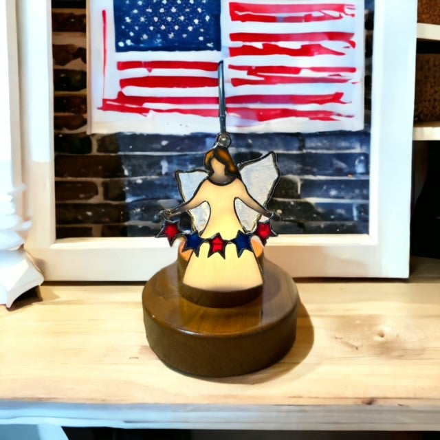 Glass Cover- The Angel Gabriel with Stars