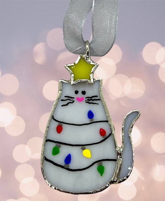 Swittle Christmas CAT Ornament "Meow-y Christmas"