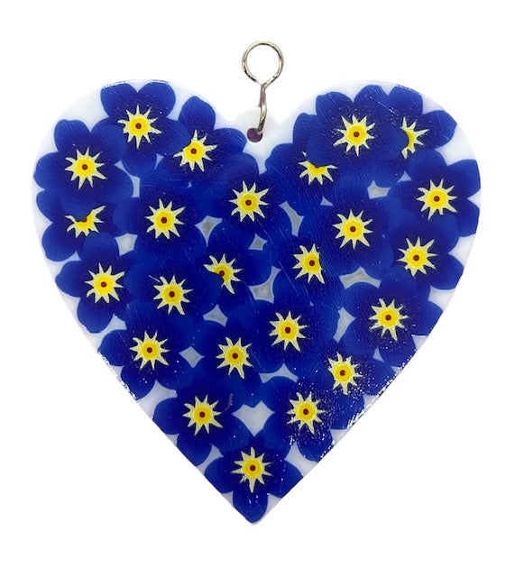 Glass Cover- Forget Me Not Heart