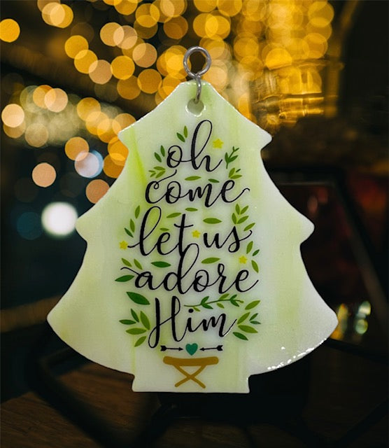 Glass Cover- Come Let Us Adore Him