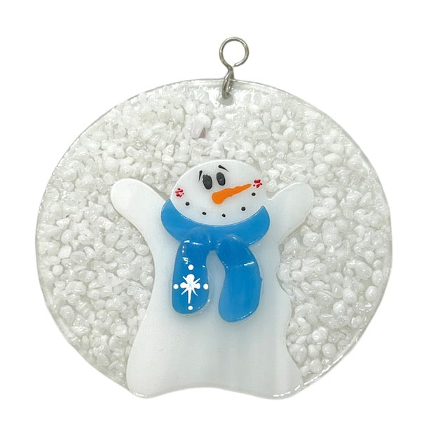 Glass Cover- Snowglobe Falling Snow