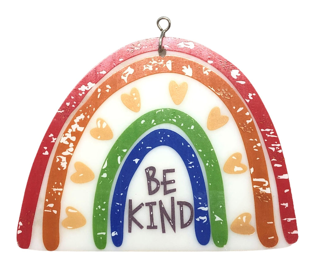 Glass Cover- BE KIND Rainbow