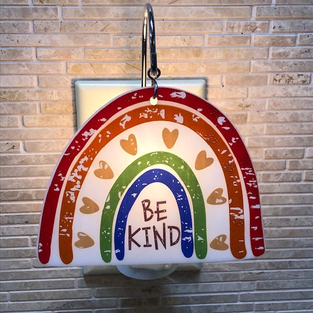 Glass Cover- BE KIND Rainbow