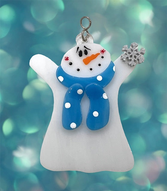 Glass Cover- I ❤ Winter / Snowman