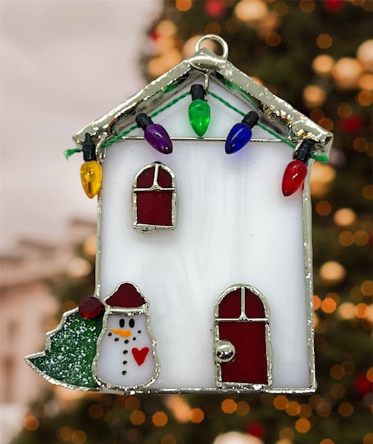 Glass Cover- Christmas House 3-D
