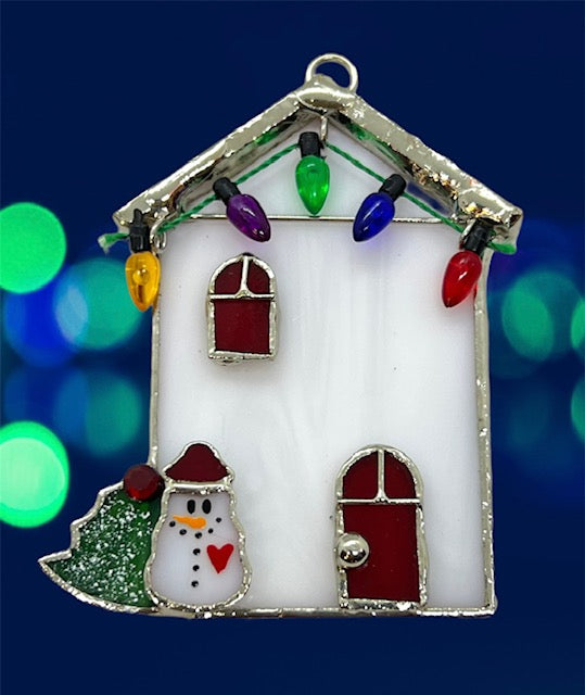 Glass Cover- Christmas House 3-D