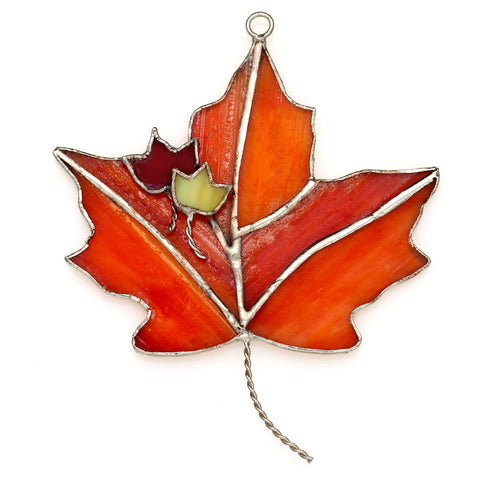 Glass Cover- Maple Leaves