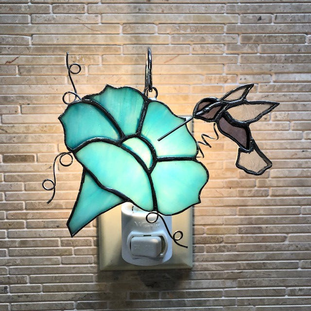 Glass Cover- Morning Glory Flower