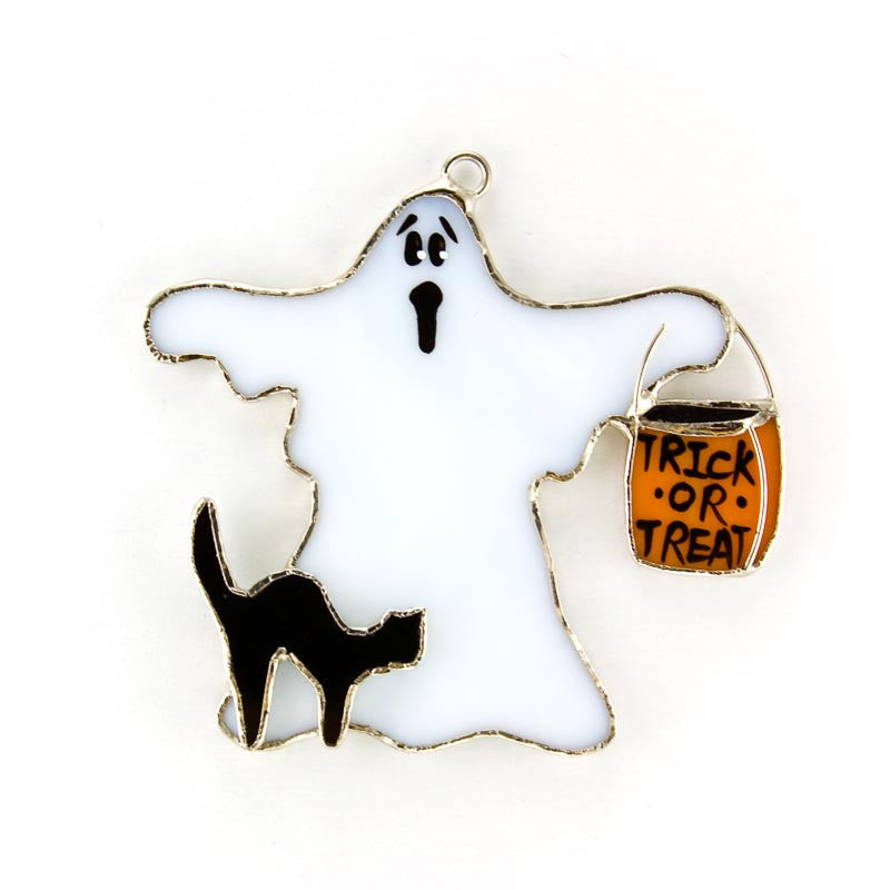 Glass Cover- Trick-or-Treat Ghost