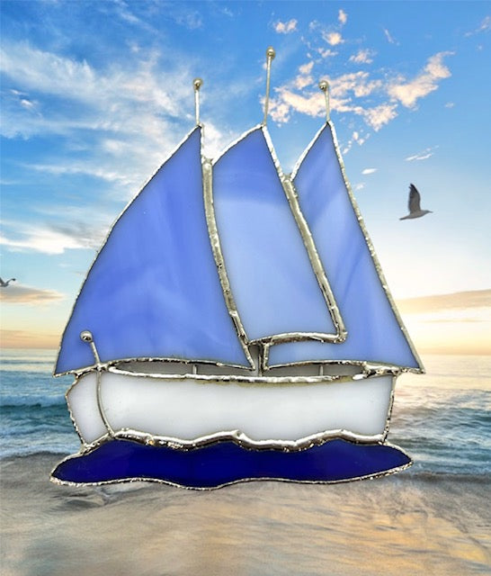Glass Cover- Sailboat