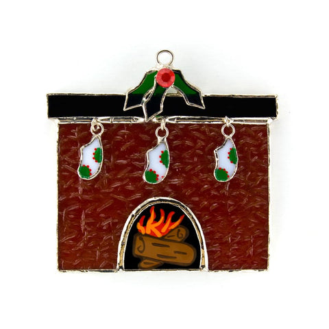 Glass Cover- Holiday Fireplace