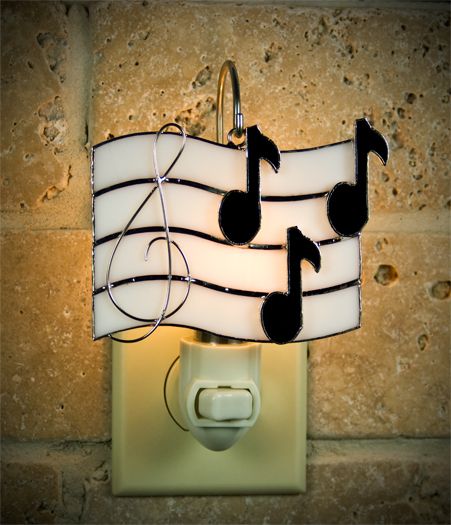 Glass Cover- Music Notes