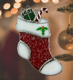 Glass Cover- Holiday Stocking
