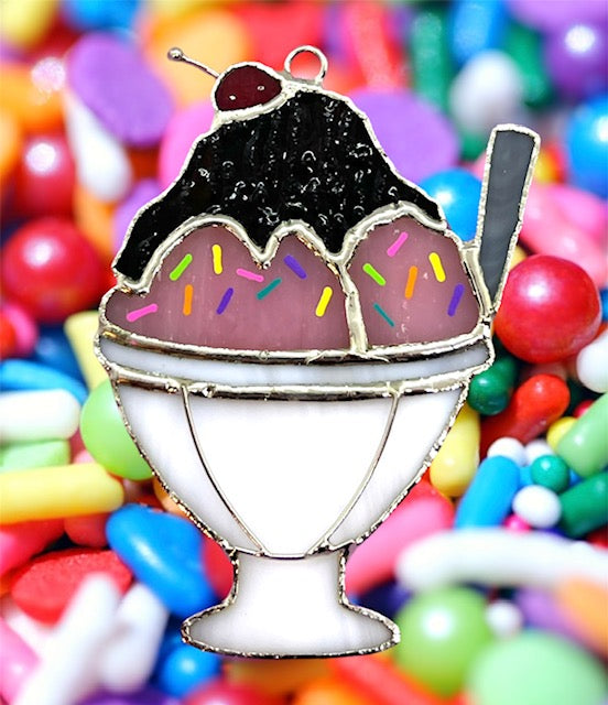 Glass Cover- Ice Cream Sundae