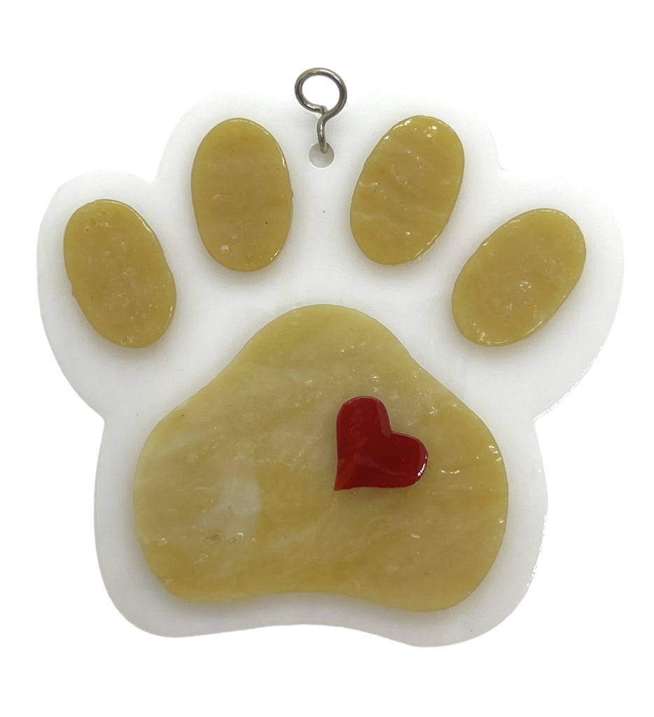 Glass Cover- Pawprint Love