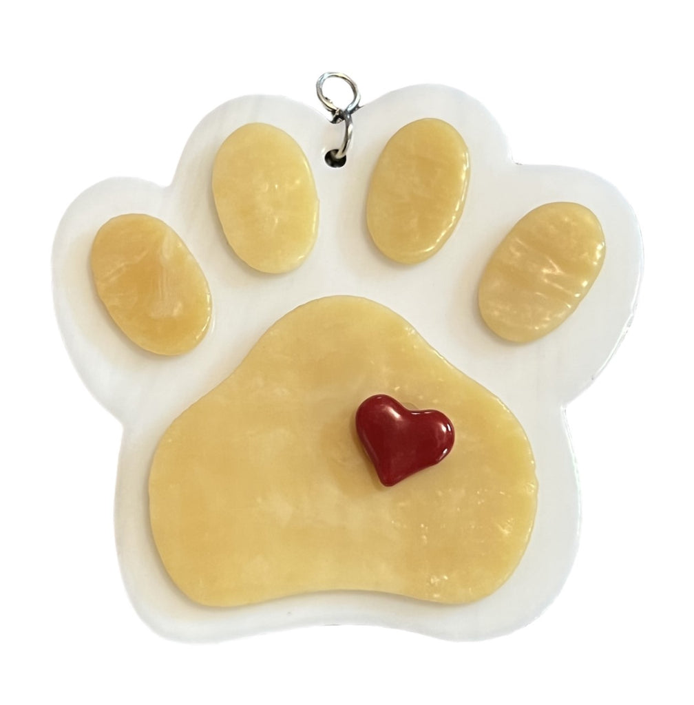 Glass Cover- Pawprint Love