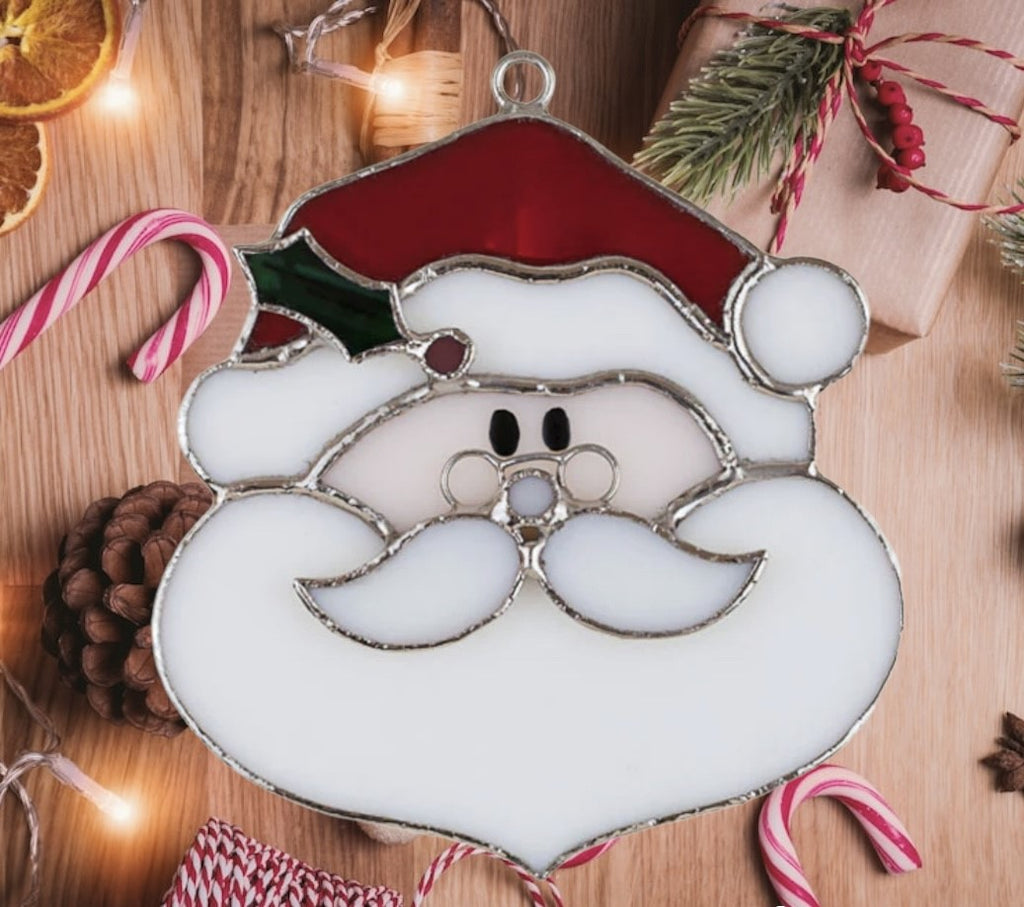 Glass Cover- Santa Claus