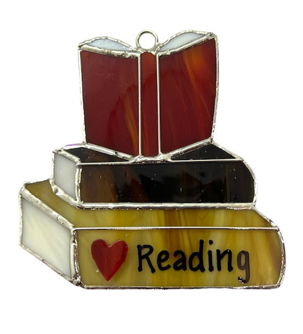 Glass Cover- Books "I Love Reading"