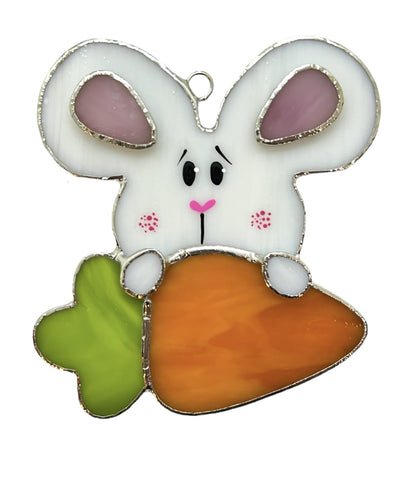 Glass Cover- Bunny and Carrot